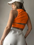 'Ulani' Cutout Round Neck Tank Top - Celes Fashion
